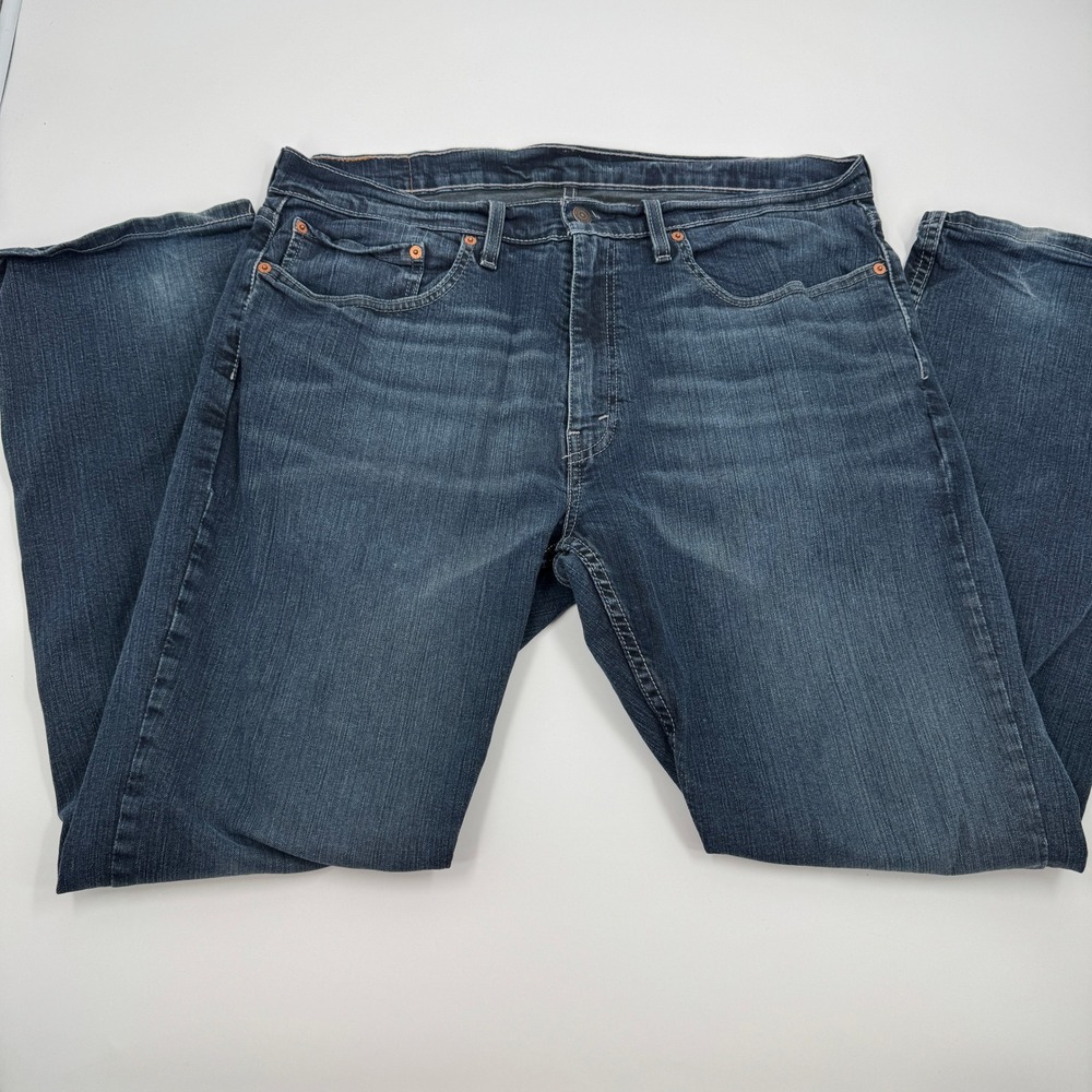 Levis 559 Relaxed Straight Leg Jeans Mens 36x32 Dark Wash Blue Denim 00559-0457
